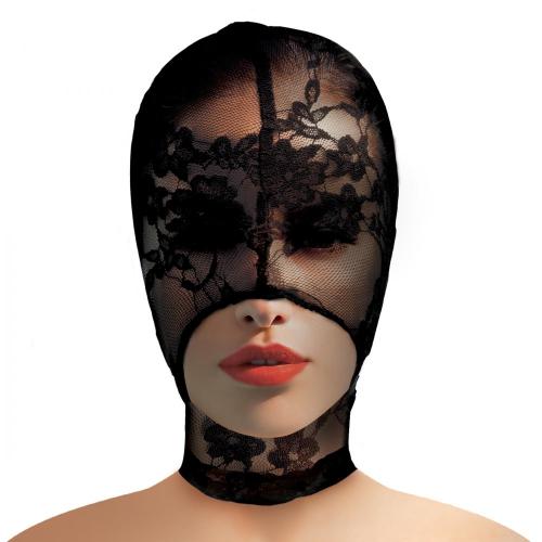 Lace Seduction Bondage Masker – Zwart